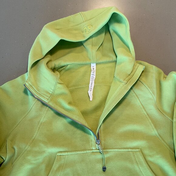 Lululemon Scuba Oversized Half-Zip Hoodie, M/L, Wasabi, Like New! - Picture 2 of 5